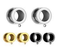 Ecarteur Oreille Tunnels 6 PCS DIY Tunnels Plugs Gauges for Ears Piercing Jewelry,Dangles DIY Ear Gauges Accessories for Women Mens (Color : A, Size : 10mm)