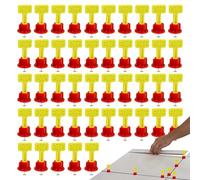 Écarteurs De Nivellement Pour Carrelage - 45 Pièces Cales de Nivellement d'Installation | Système Anti-Desserrement Mural,pour Salle de Bain Douche Cuisine Toilettes Bâtiment Résidentiel