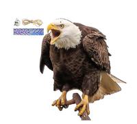 Écarteurs d'oiseaux pour jardins, pigeon d-eterrent avec bande réfléchissante, oiseaux d-eterrent plats P-lastic Hawk hiboux pour effrayer les oiseaux, appareils répulsifs pour écureuils, S-aigull