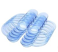 Ecarteurs/Rétracteurs de Bouche Dentaire， Ouvre la Bouche en C à Jouer "Speak Out/Mâche-Mots" Jeu pour Famille/Amis, Ecarteur Bouche de Protège-Dent Outil de Dentisterie-Taille S/M/L (Bleu S 10pc)