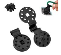 ECBLI Clip De Fixation for Filet De Parasol, Clips De Verrouillage for Toile D'ombrage, Clips Robustes for Bâche De Store, Pince Ronde Coupe-Vent en Plastique, for Filet Anti-Oiseaux De Jardin(50pcs)