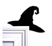 ECBLI Halloween Door Topper, Metal Door Corner Sign Decoration for Corner Cabinet Shelf Window Wall Ornaments Day of the Dead Home Office Kitchen Wall Vintage Holiday Spooky(B1)