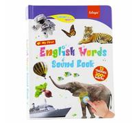 ECBLI Mon Premier Jouet Sonore Anglais - Plus De 470 Mots, 21 Thèmes, Jeu De Mots Amusant, Livre Sonore De L'alphabet, Appuyez for Apprendre La Phonétique, Livre Musical Interactif(3-9y)