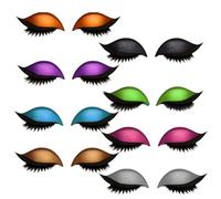 ECBLI Patchs for Cils Lazy Eye Shadow, Autocollants for Cils Lazy, 7 Paires D'autocollants for Fards à Paupières Pailletés avec Cils, Fard à Paupières Et Cils Faciles à Appliquer en Un(8 Pairs)