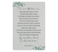 Ecclesiastes 4 9 12 Two Are Better Than One Scripture Metal Sign Wall Decor For Living Room Bedroom Home Office 8 X 12 inch