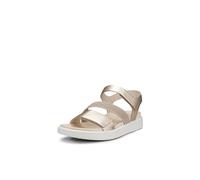 ECCO 273713 FLOWT W or blanc chaussures pour femmes en or blanc sandale avec déchirures en cuir 39