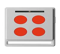 ECCO 5 Nice Home Télécommande bip 5 Touches pour portail Nice Home et Mhouse (Blanche et Orange)