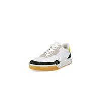 ECCO Baskets basses 'STREET COURT' jaune / gris / noir / blanc, Taille 45