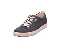 ECCO Baskets Soft 7 pour Femme, Daim métallique argenté, 38/38.5 EU