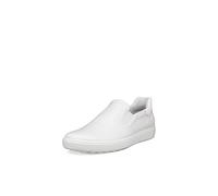 ECCO Baskets souples à enfiler pour femme Blanc/blanc verni Taille 10-10.5