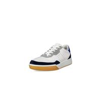 ECCO Baskets Street Court Lace pour Homme, Marine/Blanc/Virtuel, 39.5/40 EU