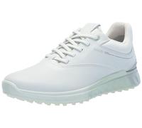ECCO Chaussures de Golf imperméables S-Three Gore-Tex pour Femme, Matcha Blanc, 7/7.5 UK