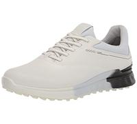 ECCO Chaussures de Golf S-Three Gore-Tex pour Homme, Blanc Noir Air, 10/10.5 UK
