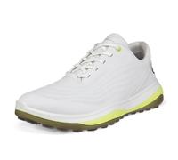 ECCO Chaussures Golf Pleine Fleur Lacets Hommes - Blanc Jaune - UK 9-9.5