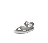 ECCO Damara Sandales pour femme, couleur argent métallisé, taille 38 EU, Argent pur métallisé, 38 EU