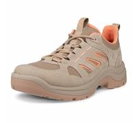 ECCO Women's Offroad Lace Up Hiking Shoe, Nude Nubuck/Nude/Coral, 8-8.5