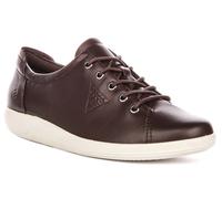 ECCO Ecco Soft 2.0 Baskets Cuir À Lacets Femme Brun Basse