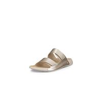 ECCO Femme Cozmo Two Band Slides-sandals, Or Blanc Pur Métallisé, 34.5/35 EU