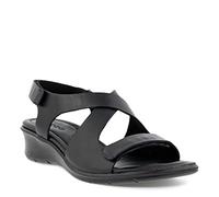 ECCO Femme Felicia Cross Sandals, Black, 39 EU