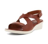 ECCO Femme Felicia Cross Sandals, Cognac, 40 EU