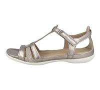 ECCO Femme Flash Sandales Bout Ouvert, Gris 57462warm Grey Metallic Moon Rock, 37 EU