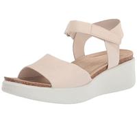 ECCO Femme Flowt Wedge Cork Sandals, Limestone, 40 EU