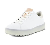 ECCO Femme Tray Chaussure de Golf, Blanc Brillant, 41 EU
