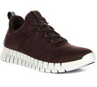 Ecco Gruuv Dritan Nappa À Lacets Élastique Nubuck Homme En Moka UK 7 - 12