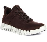 Ecco Gruuv Dritan Nappa À Lacets Élastique Nubuck Homme Trainer En Moca EU 41-46
