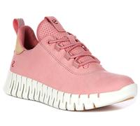 Ecco Gruuv Dritan Nappa Fluidform Lacets Femmes Trainer En Rose EU 37-42