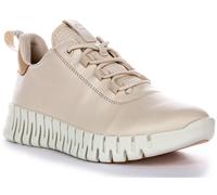 Ecco Gruuv Dritan Nappa Lacé Élastique Femmes Trainer En Bleu EU 37-42