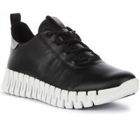 Ecco Gruuv FluidForm Lacets Adultes Femmes Baskets Noires Blanches UK 3 - 9