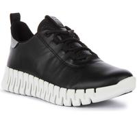 Ecco Gruuv FluidForm Lacets Adultes Femmes Baskets Noires Blanches UK 3 - 9