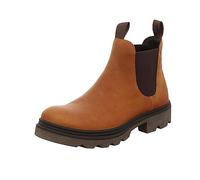 ECCO Grainer Tirer Élastique Chelsea Bottes Hommes Marron UK 6 - 12