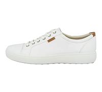 ECCO Homme Soft 7 Baskets Basses, Blanc 1007, 44 EU