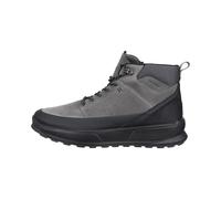 Ecco Mens Bottes à Lacets en Nubuck Noir Combiné