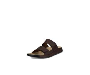 ECCO Men's Cozmo M Flat Sandal, Potting Soil, 39 EU