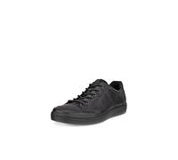 ECCO Men's Soft Classic Long Lace Sneaker, Black, 10-10.5