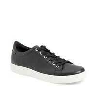 ECCO Men's Soft Classic Long Lace Sneaker, Noir, 40 EU