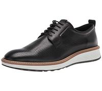 ECCO Men's ST.1 Hybrid Plain Toe 2.0 Oxford, Black Perforated, 45 EU
