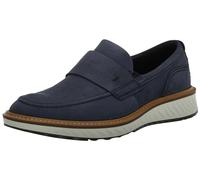 ECCO Mocassins St.1 Hybrid Penny pour Homme, Nubuck Ciel Nocturne, 7/7.5 UK