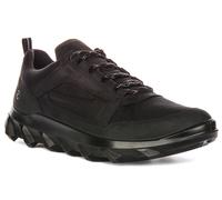 Ecco Mx M Basses En Cuir Et Maille Pour Hommes En Noir EU 41-46