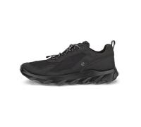 Ecco MX M Chaussures À Lacets Semelle Solide Noir Cuir Lisse 43