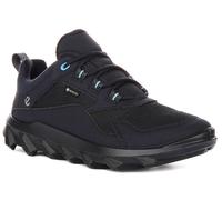 Ecco Mx W Low Gore Tex Cuir Maille Lacet Femmes Trainer En Marine EU 36-42