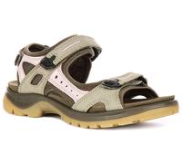 Ecco Offroad Nubuck Cuir Sandale De Randonnée Pour Femmes En Khaki UK 6 - 9
