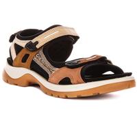 Ecco Offroad Yucatan Sandales Slip On Femmes Marron Or UK 6-9