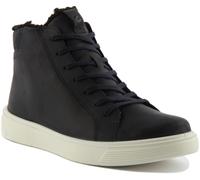 ECCO Rue Plateau K Junior Montante Cuir Unisexe Baskets En Marine Taille UK 3- 7