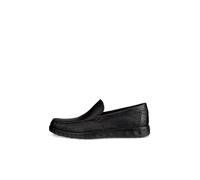 ECCO S-Lite Moc - Chaussures bateau en nubuck noir, semelle flexible et doublure cuir 48