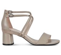 ECCO Sandales à talons en cuir beige pour femmes ELEVATE 65 37