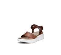Ecco Sandales compensées Flowt en liège pour femme Cachemire/marron cacao 39 EU
